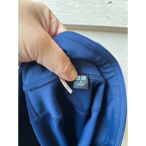 Uniqlo teal green blue workout yoga running full length leggings pants Sz medium - Picture 3 of 8